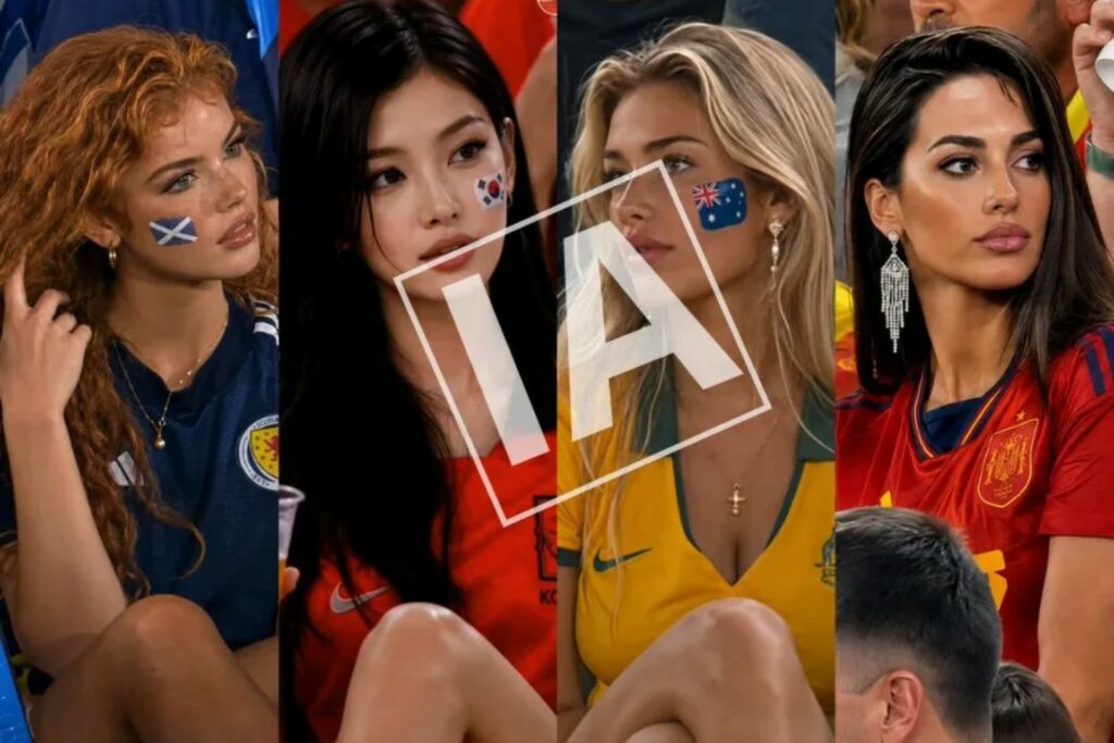 Falsas aficionadas del Mundial 2026: cómo la IA sexualiza a mujeres en redes