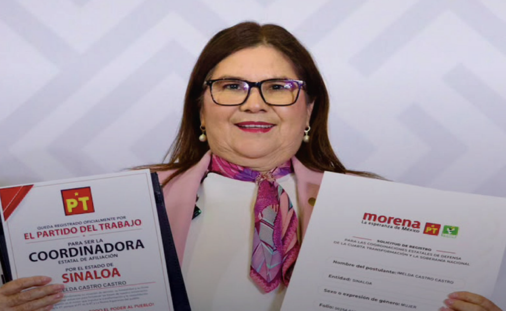Imelda Castro y Carlos Puente se registran para encabezar la 4T en Sinaloa y Zacatecas
