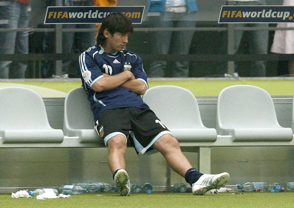 ¿Cuándo fue la última vez en que Messi fue suplente en un Mundial?
