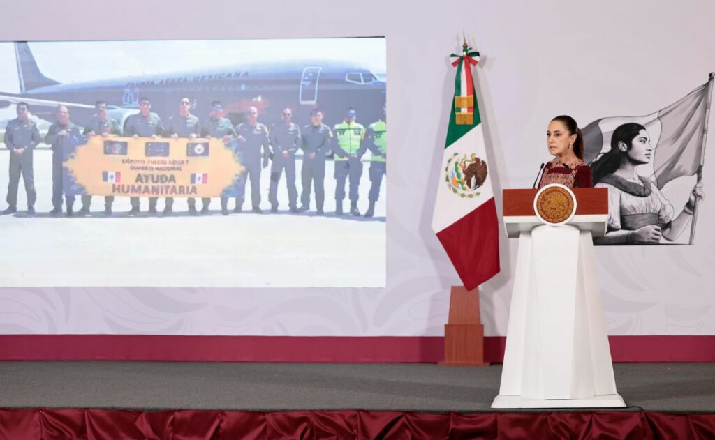 Sheinbaum externa a Delcy Rodríguez el apoyo de México a Venezuela tras terremotos