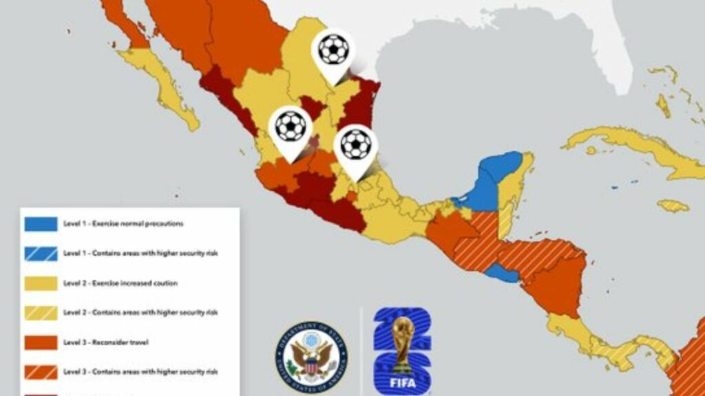 Previo al Mundial, EE.UU. recuerda alerta de viaje a México