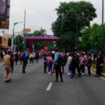 CNTE desiste de marcha hacia el Estadio CDMX ante bloqueo policial