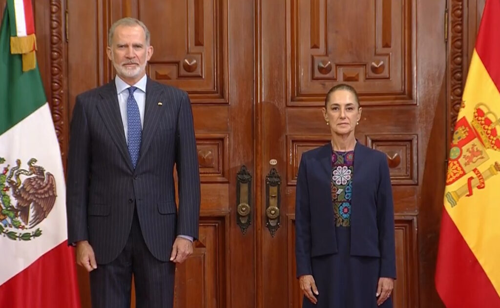 Se reúne el rey de España con Sheinbaum en Palacio Nacional