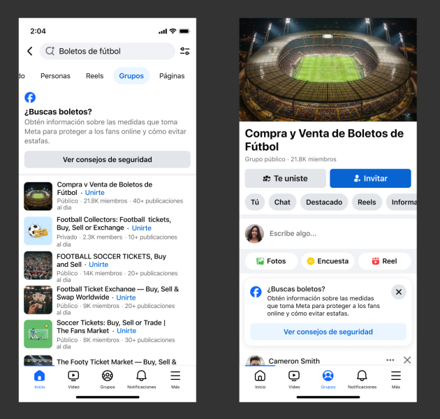 Meta reforzará seguridad digital para aficionados y jugadores en el Mundial 2026 - spanishsearchjpg