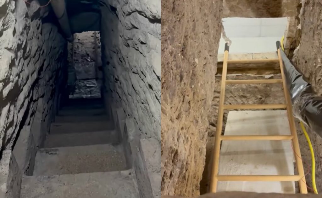 Aseguran sofisticado túnel para el tráfico de cocaína entre EEUU y México; hay 4 detenidos