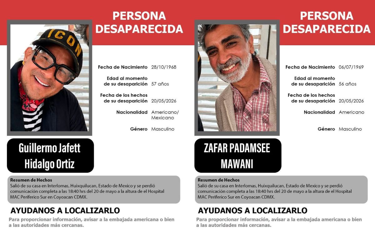 Hallan muertos en Edomex a estadounidenses reportados como desaparecidos - zafar-padamsee-mawani-y-guillermo-jaffet-hidalgo-ortiz
