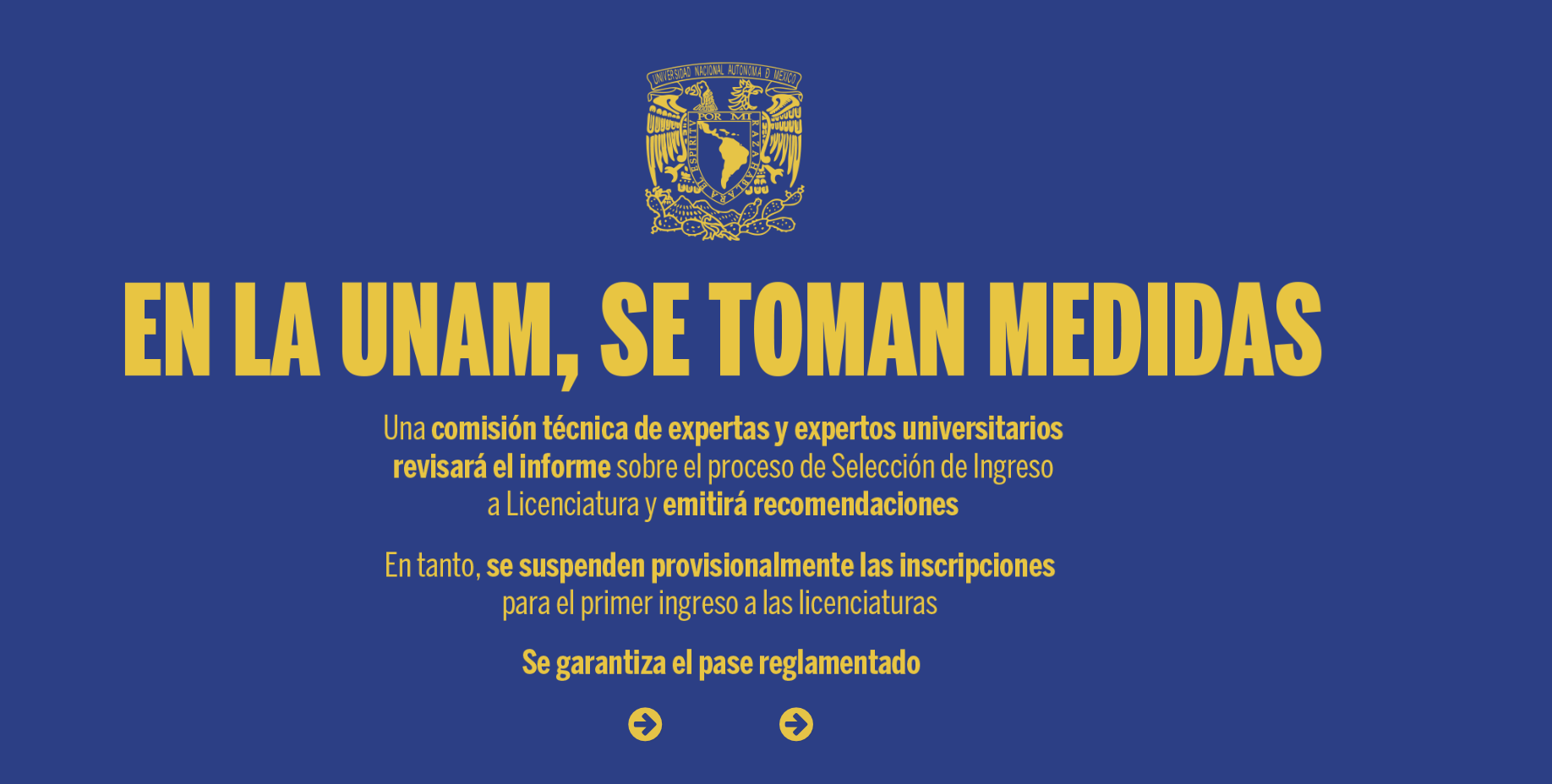 Gaceta: En la UNAM se toman medidas