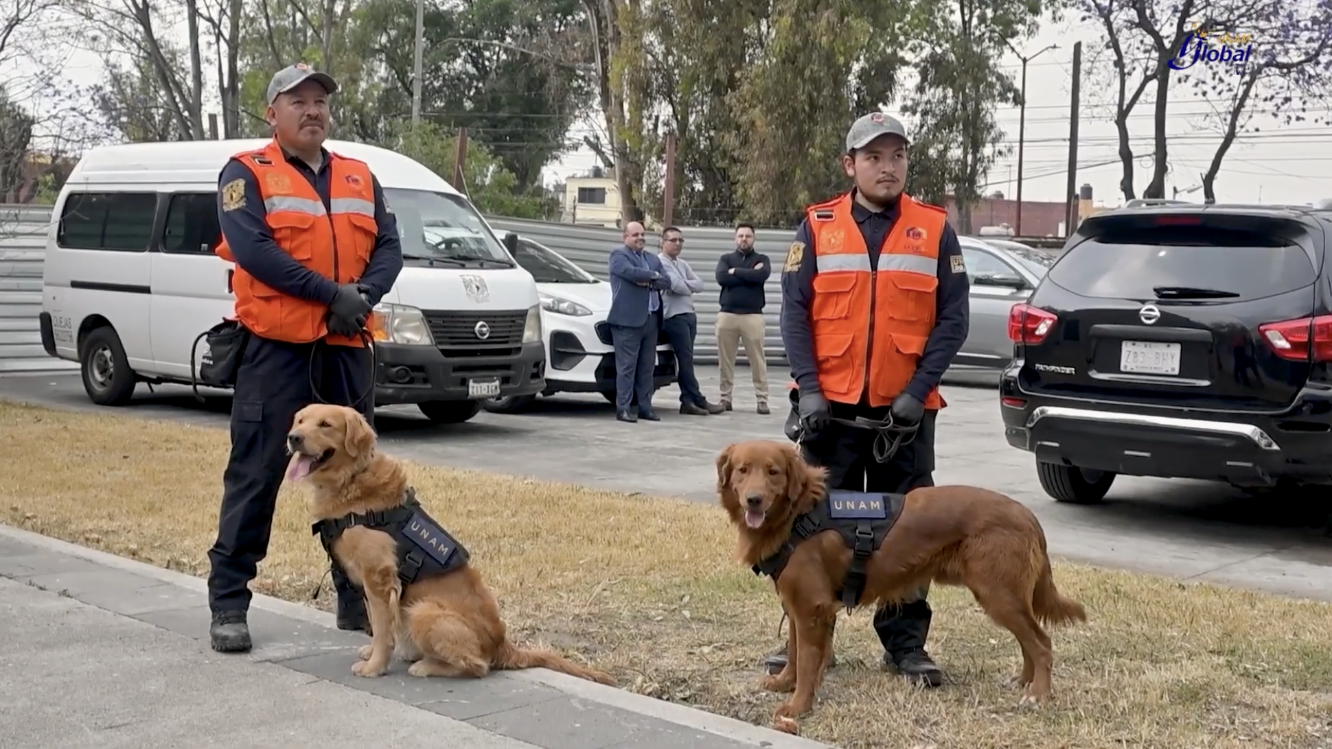 Nombran ‘Cuauhtli’ y ‘Balam’ a los caninos donados para la protección de la comunidad universitaria