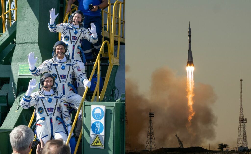 Rusia lanza nave Soyuz MS-29 con tres tripulantes a bordo rumbo a la EEI