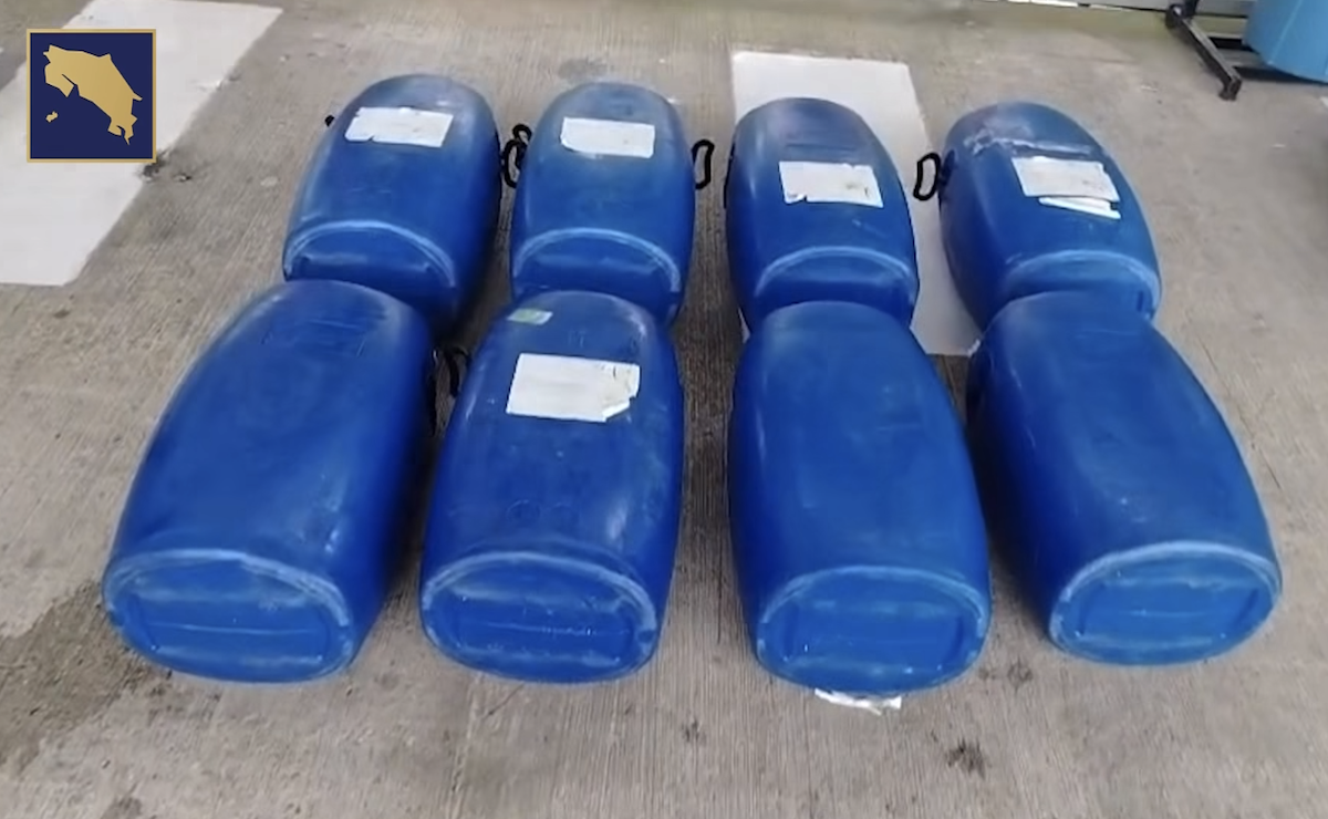 Costa Rica decomisa por primera vez cocaína líquida en operación marítima Costa Rica decomisa por primera vez cocaína líquida en operación marítima