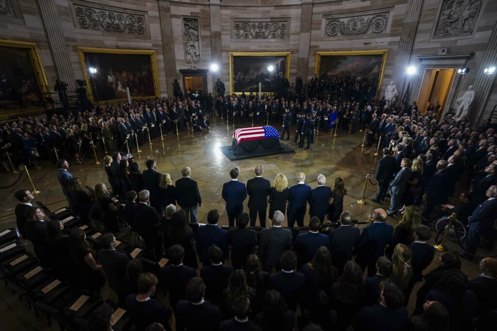 Trump, Netanyahu y Zelenski asisten al funeral del influyente senador Lindsey Graham