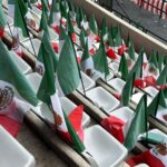 Mundial 2026: Tapizan el Estadio Azteca con miles de banderas de México