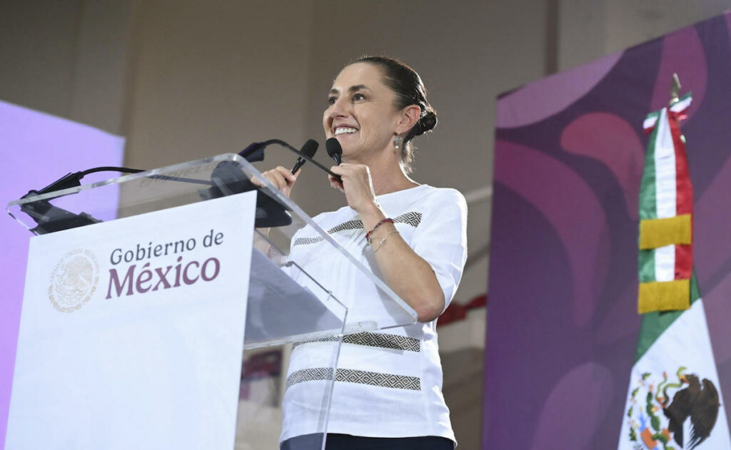 Mal clima cancela vuelo de Sheinbaum, pero no su viaje a la final del Mundial