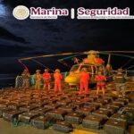 Marina asegura casi 3 toneladas de cocaína y detiene a cuatro en costas de Oaxaca