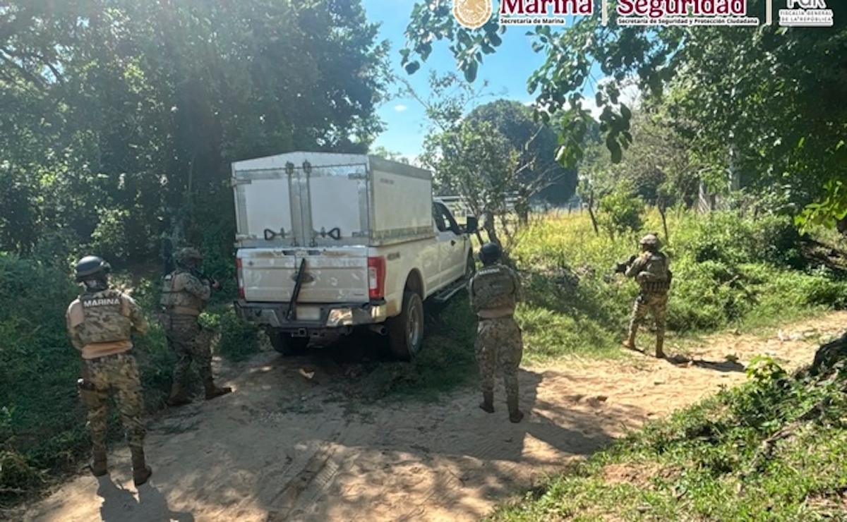 Marina asegura vehículo con 834 kilos de presunta cocaína en Chiapas