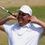 Golfista argentino emula festejo Enzo Fernández en el Abierto Británico de golf