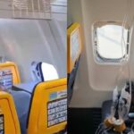 Ventana se rompe y succiona a pasajero durante vuelo de Ryanair