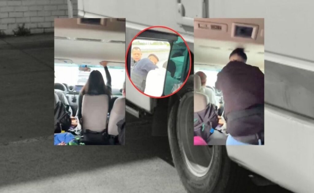 Pasajeros encaran a chofer que huía de policías en Querétaro; esto fue lo que pasó