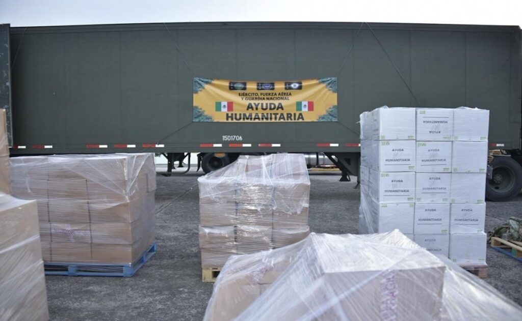 SEDENA mantiene puente logístico para enviar 28 toneladas de ayuda humanitaria a Venezuela