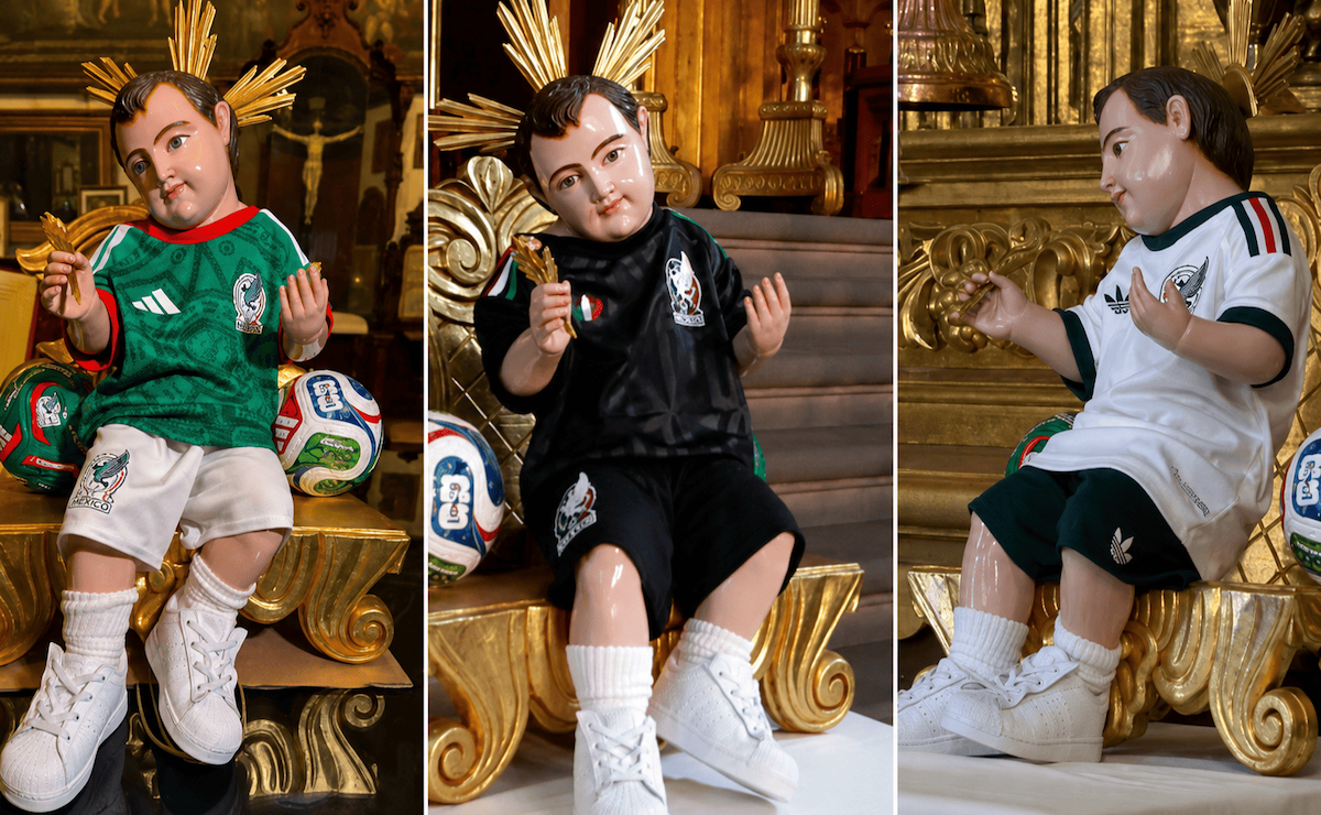 Visten al Niño Dios de la Catedral con el uniforme de la Selección Mexicana; ¿qué tan vieja es esta tradición? Visten al Niño Dios de la Catedral con el uniforme de la Selección Mexicana; ¿qué tan vieja es esta tradición?