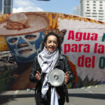 Manifestantes exigen romper acuerdos con Israel y defender el agua de Chihuahua