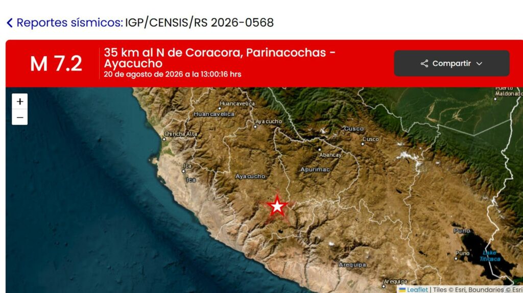 Terremoto de 7.2 en Perú deja dos personas afectadas y daños en infraestructuras - 804897b86eb13d6465acacc2636379618a72396fw-1024x574