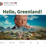 Trump vuelve a mostrar interés por Groenlandia en un mensaje en su red Truth Social