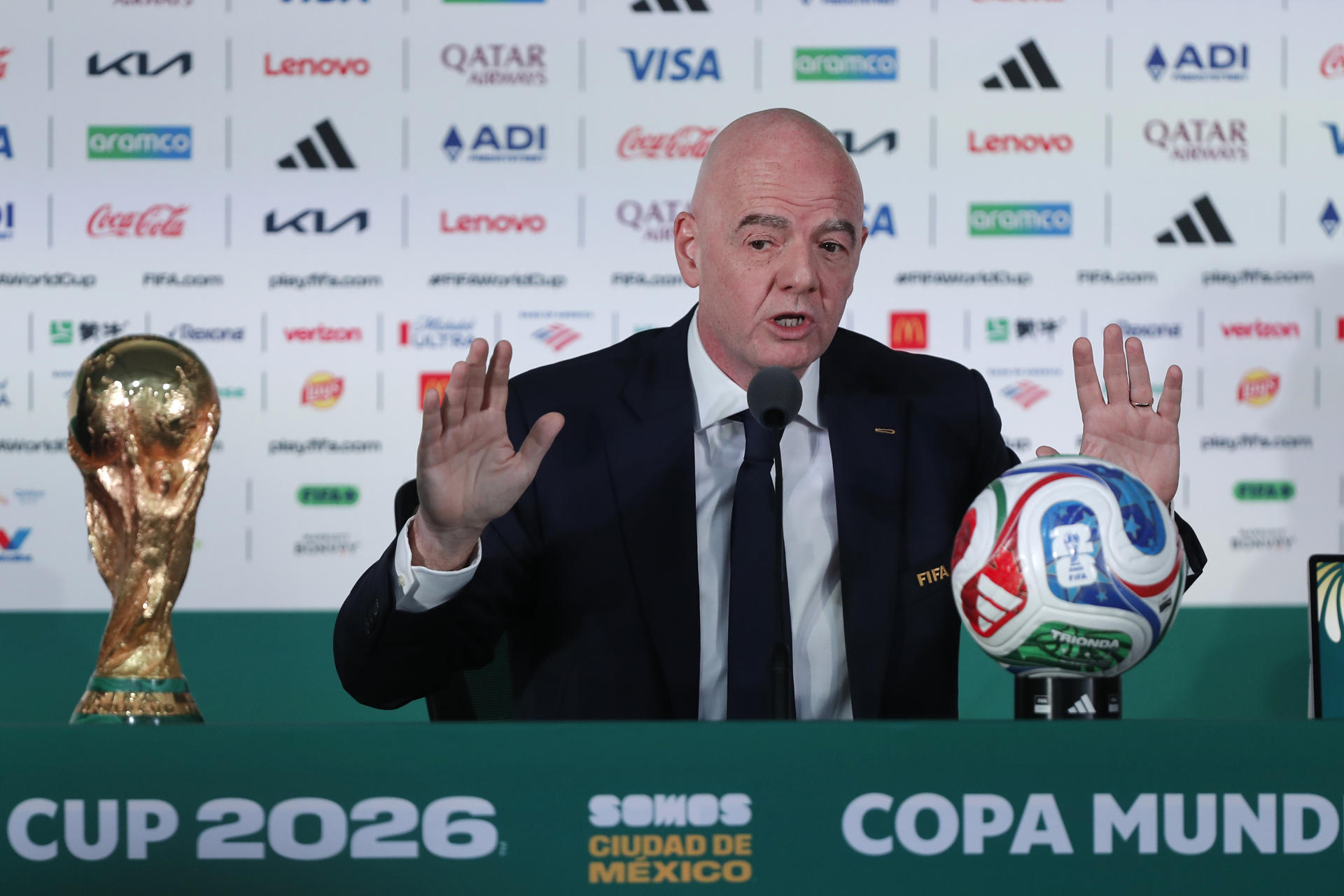 Infantino convoca a los altos cargos de la FIFA a una reunión en Rabat, según Sky Sports