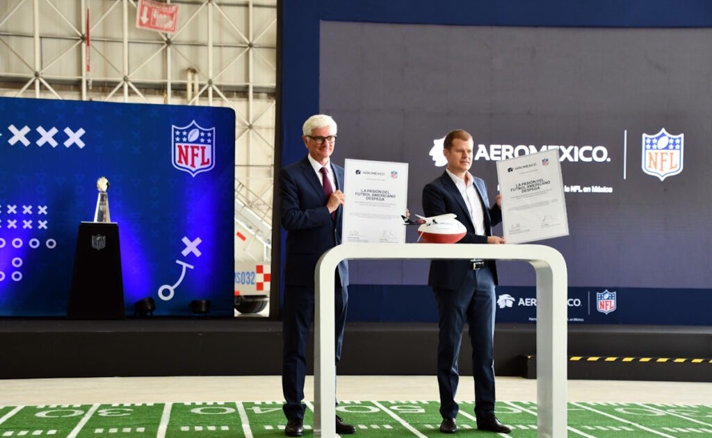 Aeroméxico será la aerolínea oficial de la NFL en México - aeromexico-sera-la-aerolinea-oficial-de-la-nfl-en-mexico-5-1024x631