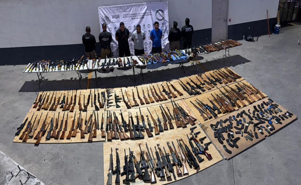 Interceptan arsenal de 210 armas procedente de Texas para grupos criminales