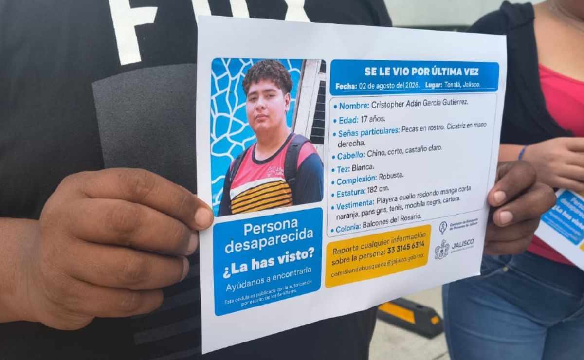 Buscan a Christopher García en Jalisco; desapareció tras recibir oferta laboral