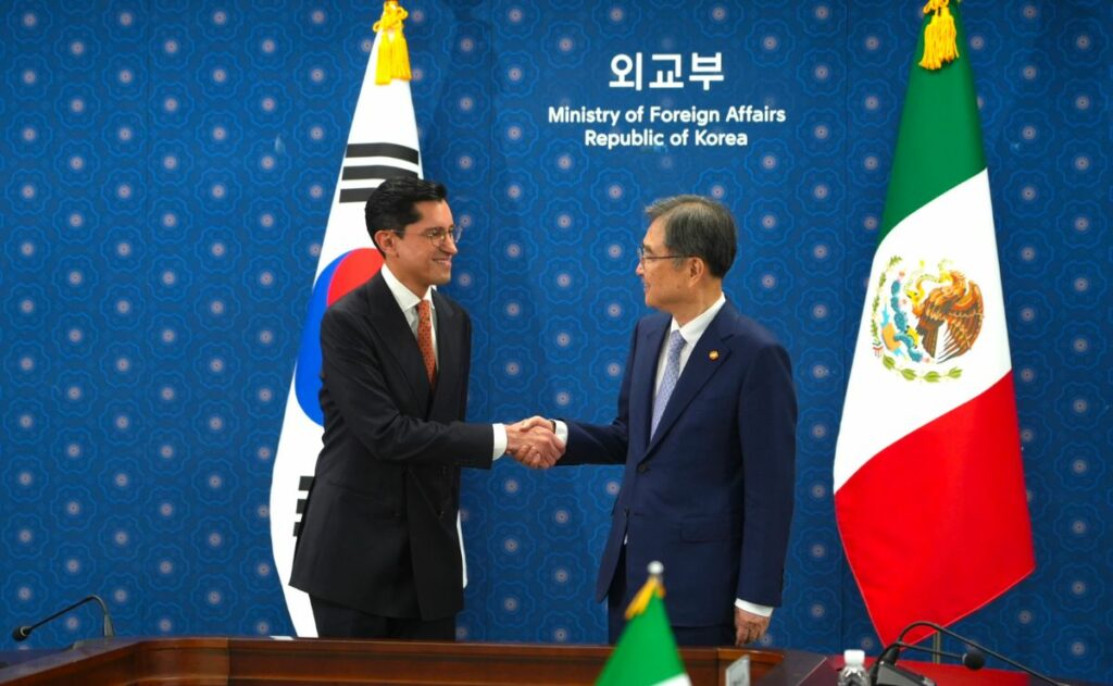 Canciller Velasco profundiza lazos de México con Corea en visita oficial
