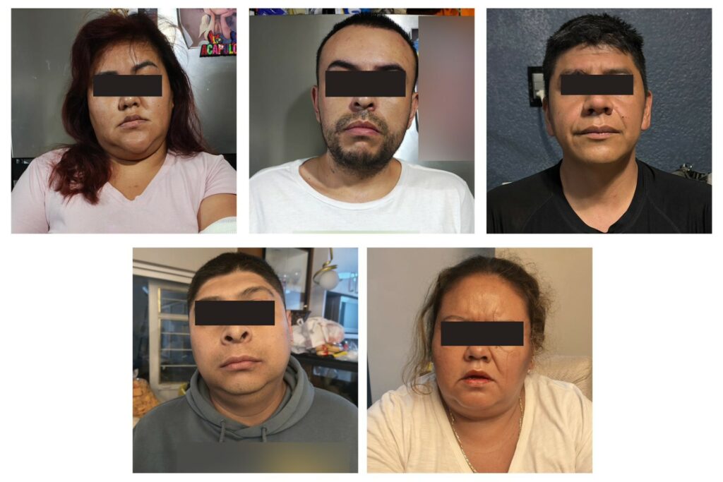 Caen cinco presuntos extorsionadores en CDMX; exigían 700 pesos semanales a repartidores de app