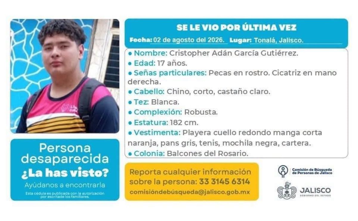 Buscan a Christopher García en Jalisco; desapareció tras recibir oferta laboral - ficha-de-busqueda-de-christopher-adan-garcia-gutierrez