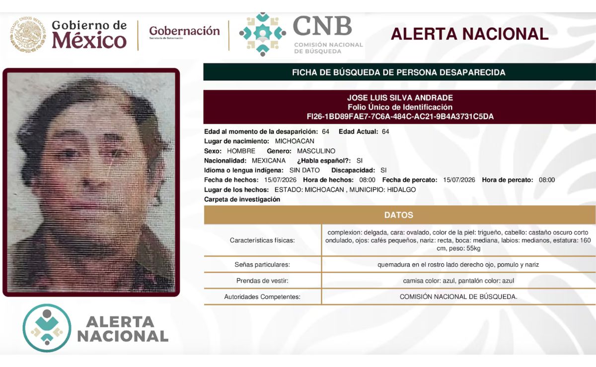 Sigue desaparecido el defensor ambiental José Luis Silva Andrade; AI urge su localización - ficha-de-busqueda-de-jose-luis-silva-andrade