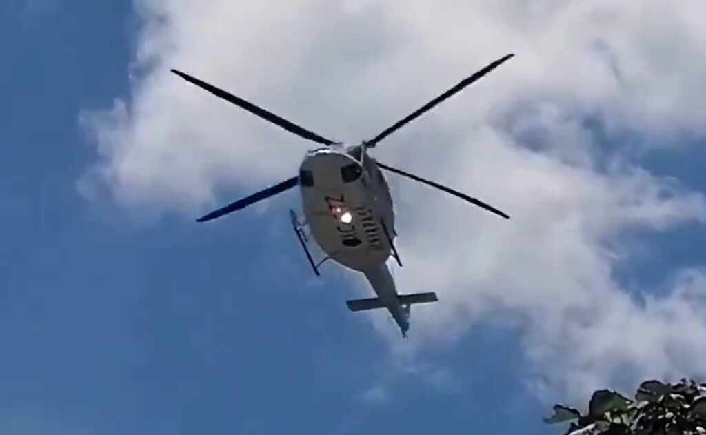Helicóptero en el que viajaba Eduardo Ramírez realiza maniobra evasiva