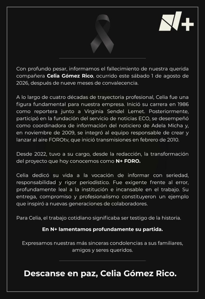 Murió la periodista Celia Gómez Rico - hosomb-xmaeo6cd-704x1024