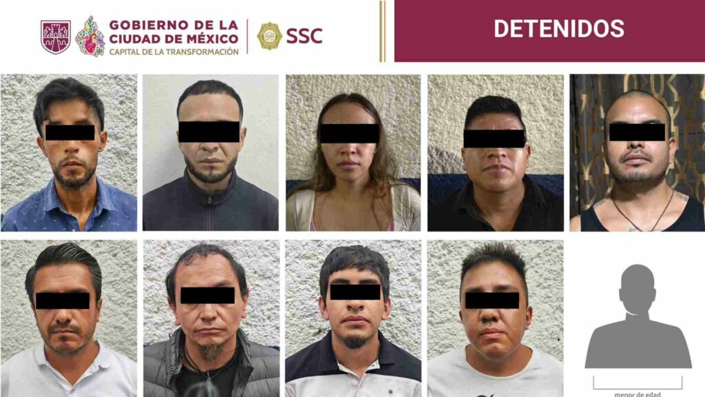 Detienen a 10 personas por presunta venta de droga en la Venustiano Carranza