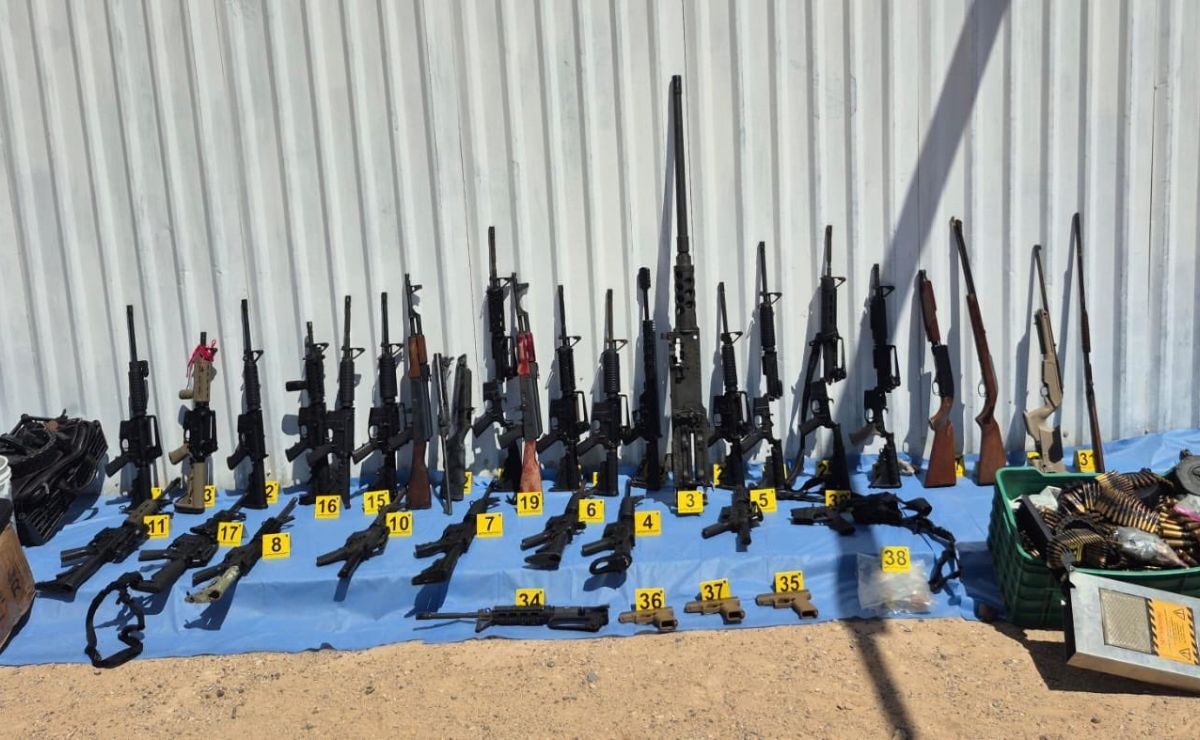 Liberan a 3 víctimas de secuestro en Sonora; hay 7 detenidos y 40 armas aseguradas - armas-aseguradas-a-dtenidos-en-operativo-contra-el-secuestro-en-sonora