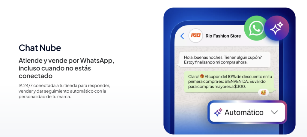 IA para vender, crear y crecer: la nueva apuesta de Tiendanube en México - chat-nube-1024x457