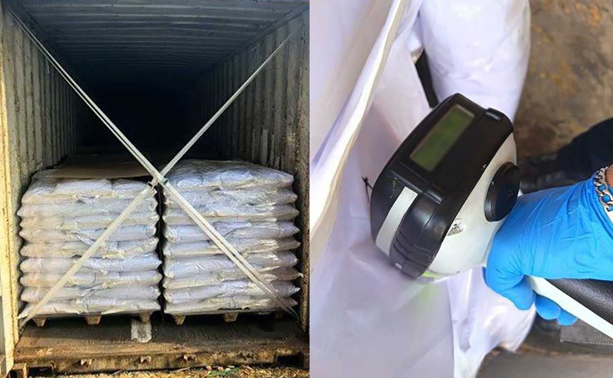 Decomisan más de 27 toneladas de ácido tartárico en Lázaro Cárdenas
