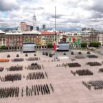 Video: Fuerzas federales llegan al Zócalo para el desfile por la Independencia de México