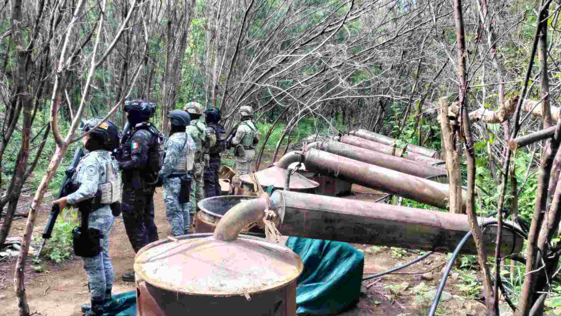 Desmantelan cuatro laboratorios clandestinos para producir drogas sintéticas en Michoacán y Guerrero Desmantelan cuatro laboratorios clandestinos para producir drogas sintéticas en Michoacán y Guerrero