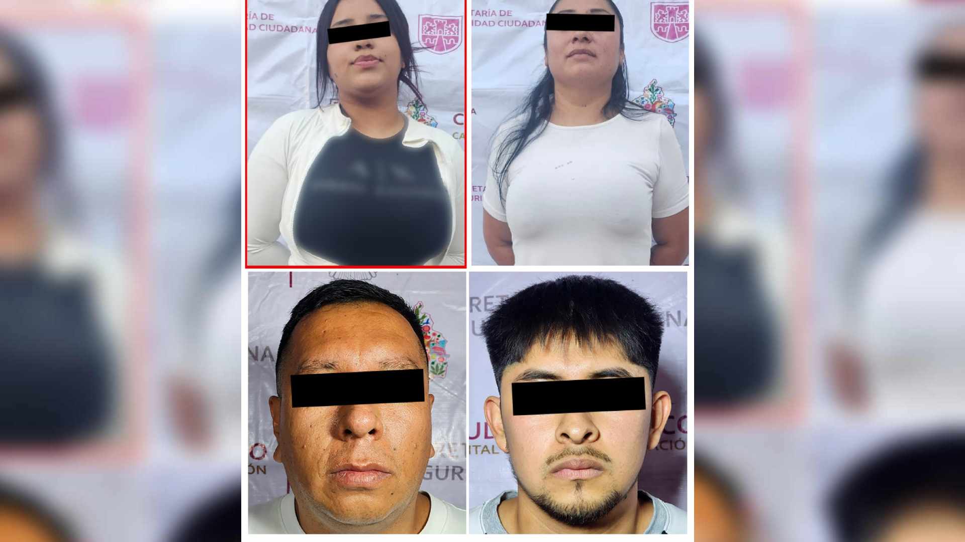 Detienen a cuatro presuntos integrantes de La Unión Tepito