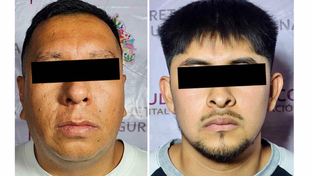 Detienen a dos presuntos integrantes de un grupo delictivo en la alcaldía Cuauhtémoc