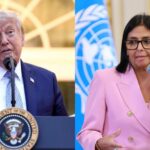 Donald Trump y Delcy Rodríguez se reúnen por primera vez en Nueva York
