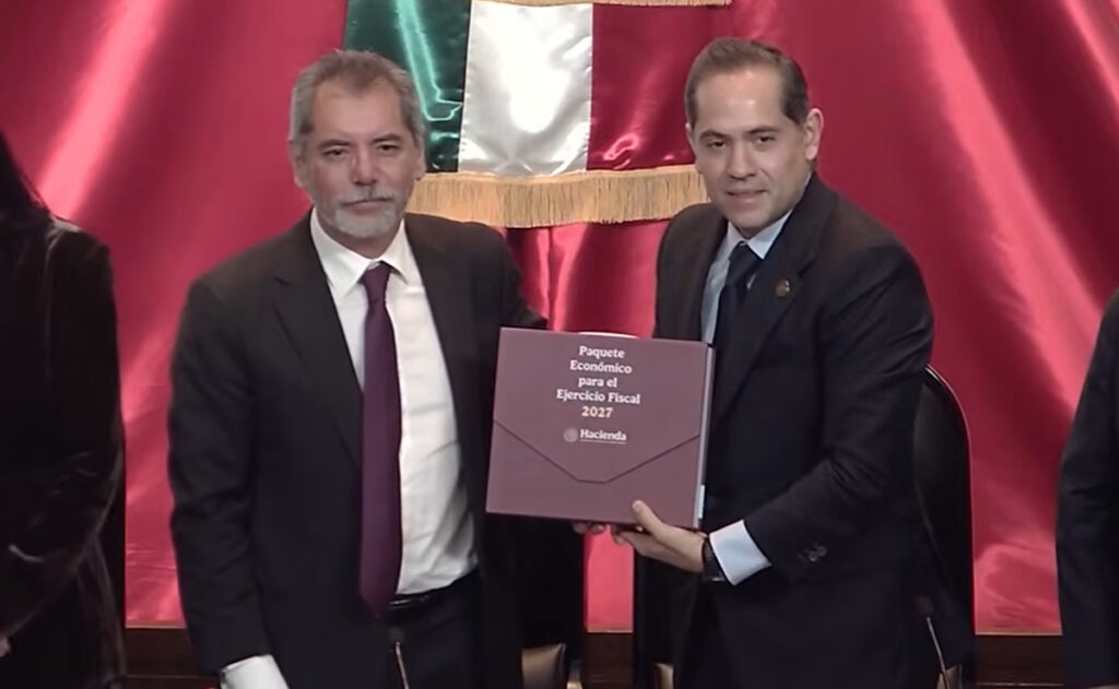 Entregan el Paquete Económico 2027 a la Cámara de Diputados