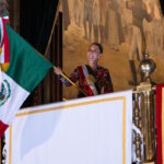 La presidenta Claudia Sheinbaum da el Grito de Independencia