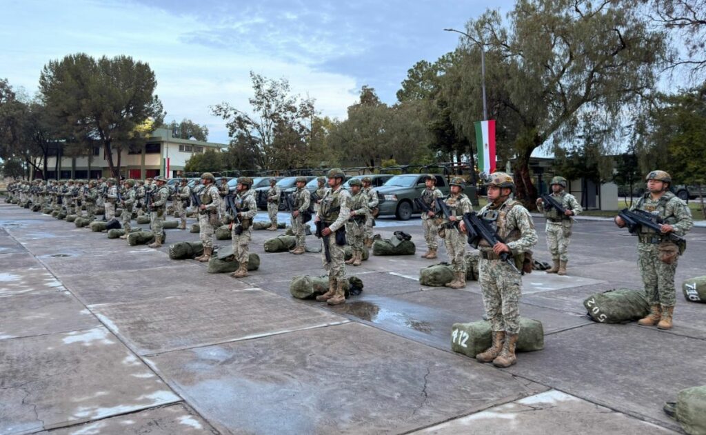 Llegan 600 militares a Guanajuato para reforzar la seguridad