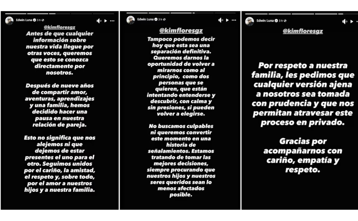 Edwin Luna y Kimberly Flores pausan su relación tras 9 años; "No buscamos culpables", dicen - pausa-entre-edwin-luna-y-kimberly-flores